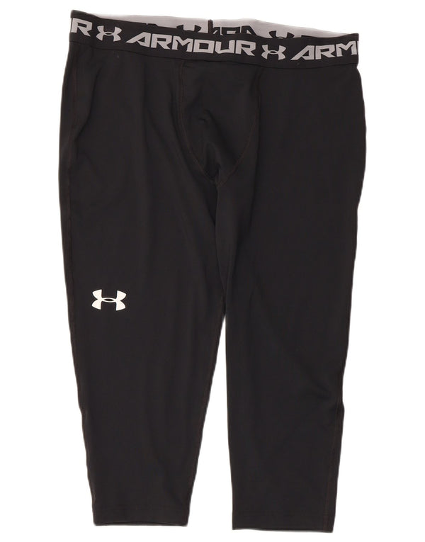 Under Armour Mens Graphic Capri Leggings 2XL Poliéster Preto