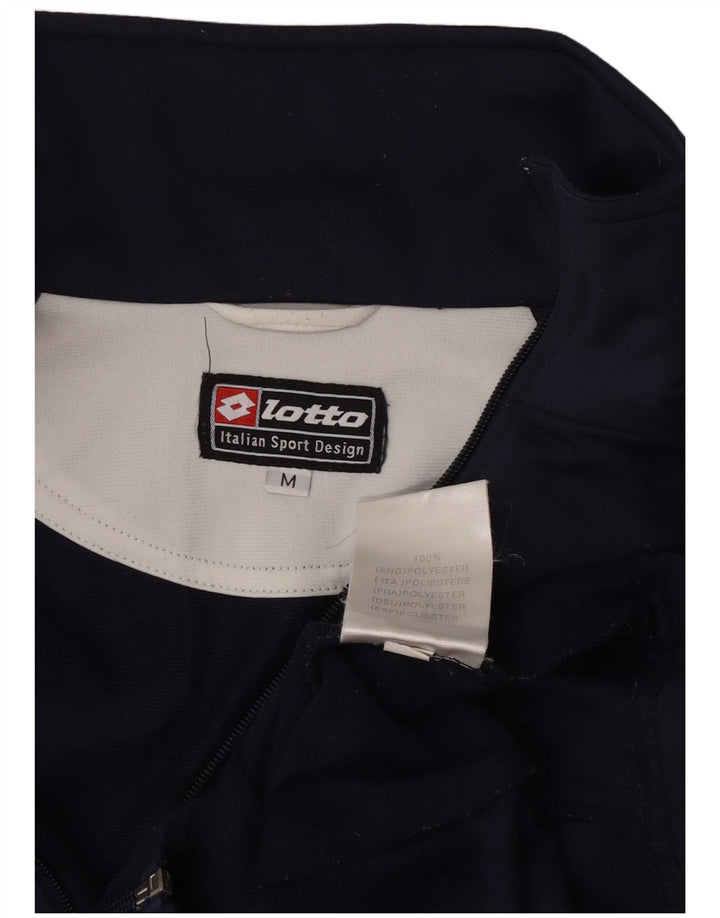 Lotto Mens Graphic Tracksuit Top Jacket Médio Azul Marinho Colorblock