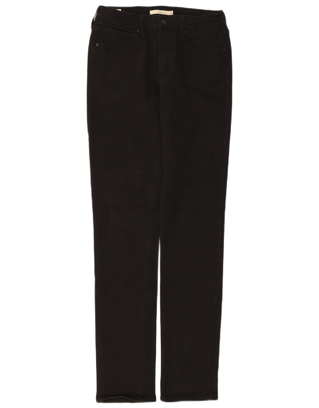 Calça jeans feminina Levi's 710 Slim W30 L34 algodão preto