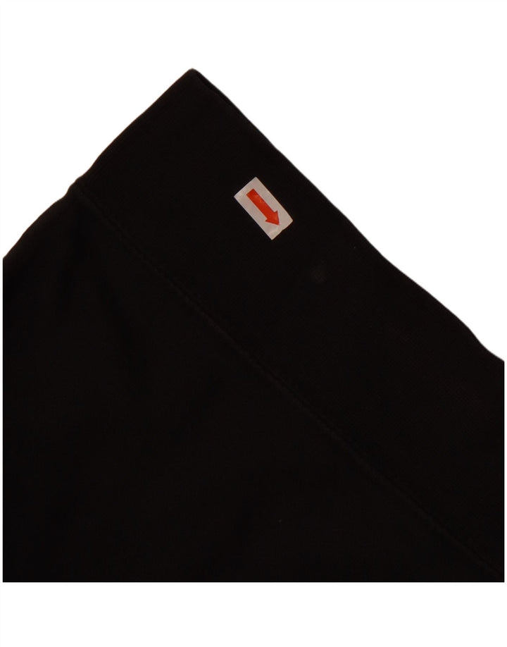 Nike feminino oversized moletom jumper reino unido 10 pequeno algodão preto