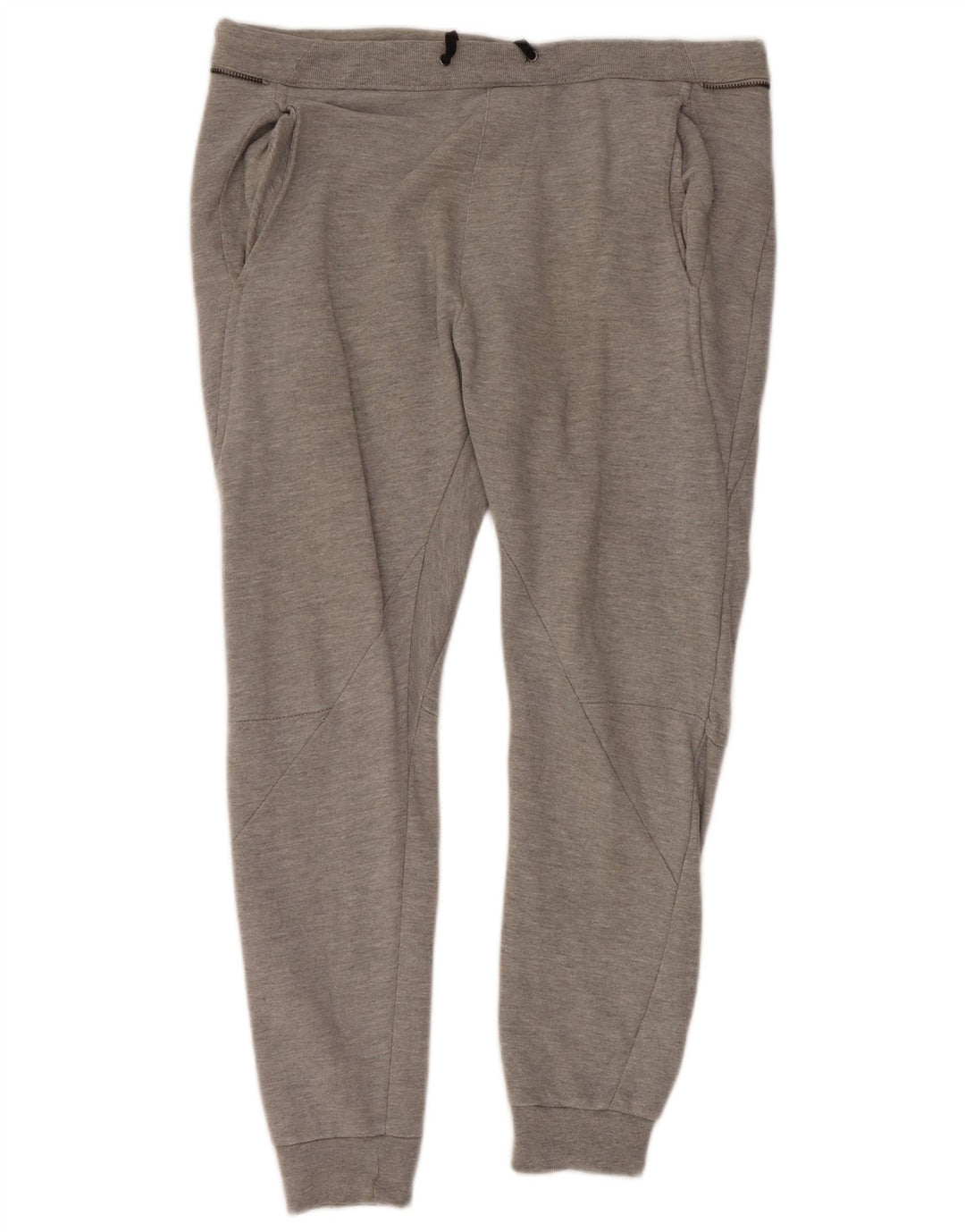 Calça de treino masculina Zara Joggers XL cinza algodão