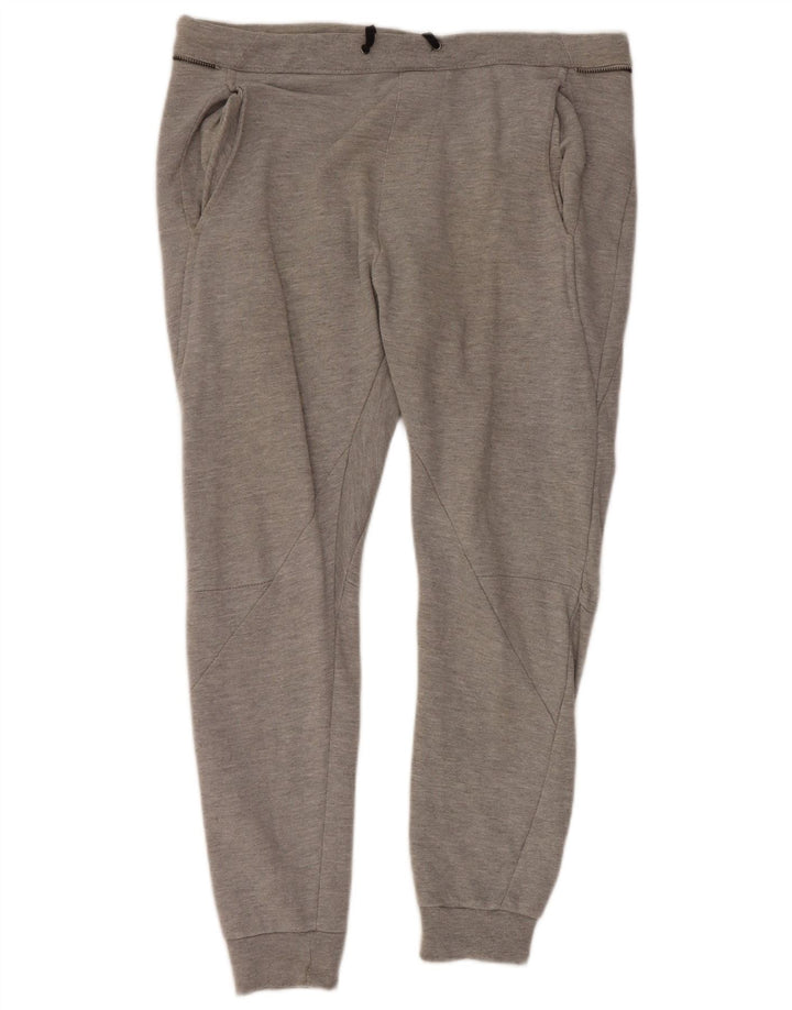 Calça de treino masculina Zara Joggers XL cinza algodão