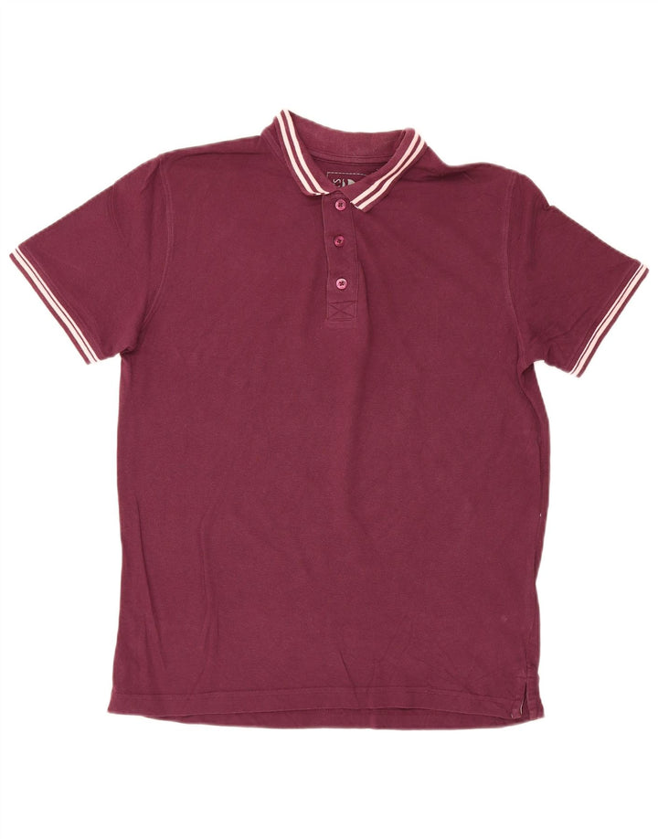 Camisa polo masculina Dack de algodão Borgonha médio