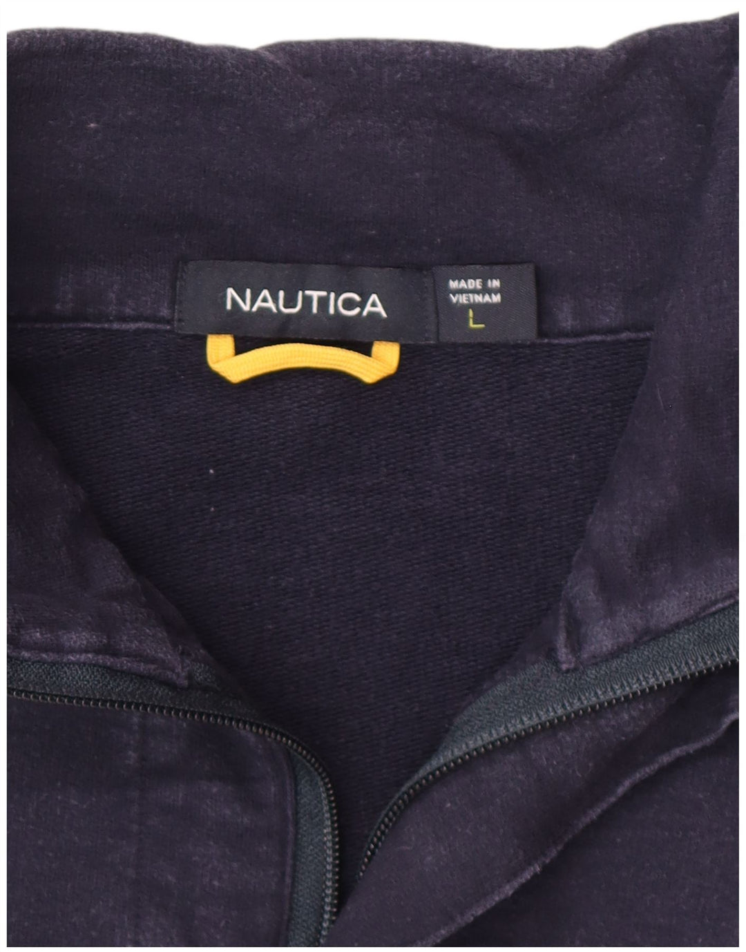 Moletom gráfico masculino Nautica Jumper grande bloco colorido branco