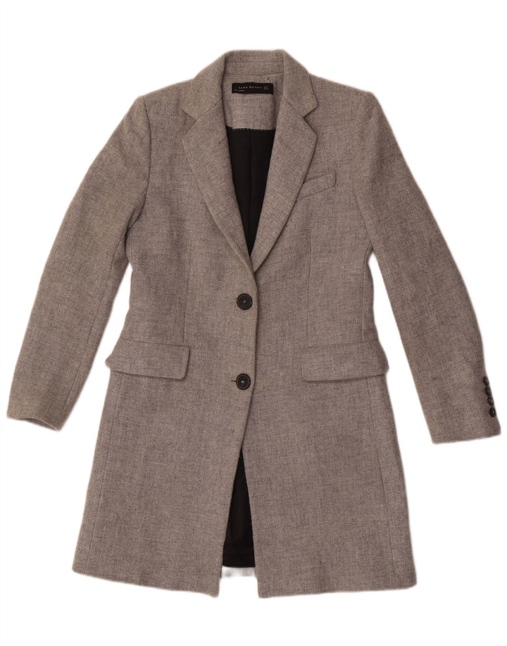 Sobretudo feminino Zara UK 10 pequeno cinza