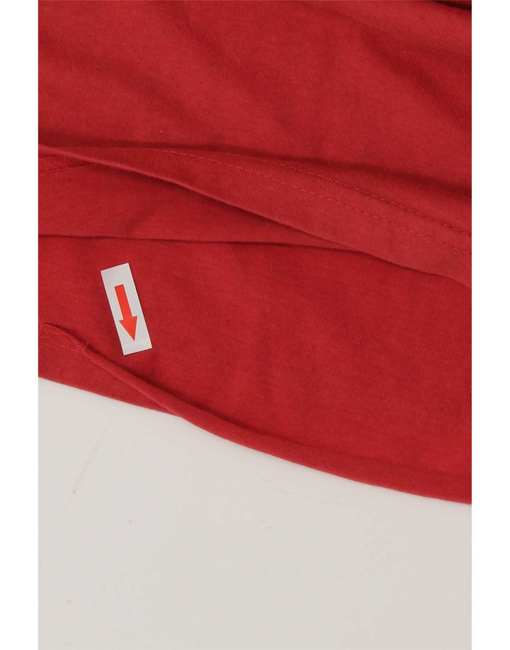 Camiseta gráfica masculina Mountain Warehouse Top pequeno algodão vermelho