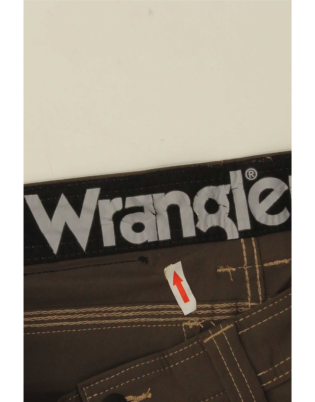 Wrangler Calça Cargo Masculina Reta W30 L34 Marrom Nylon