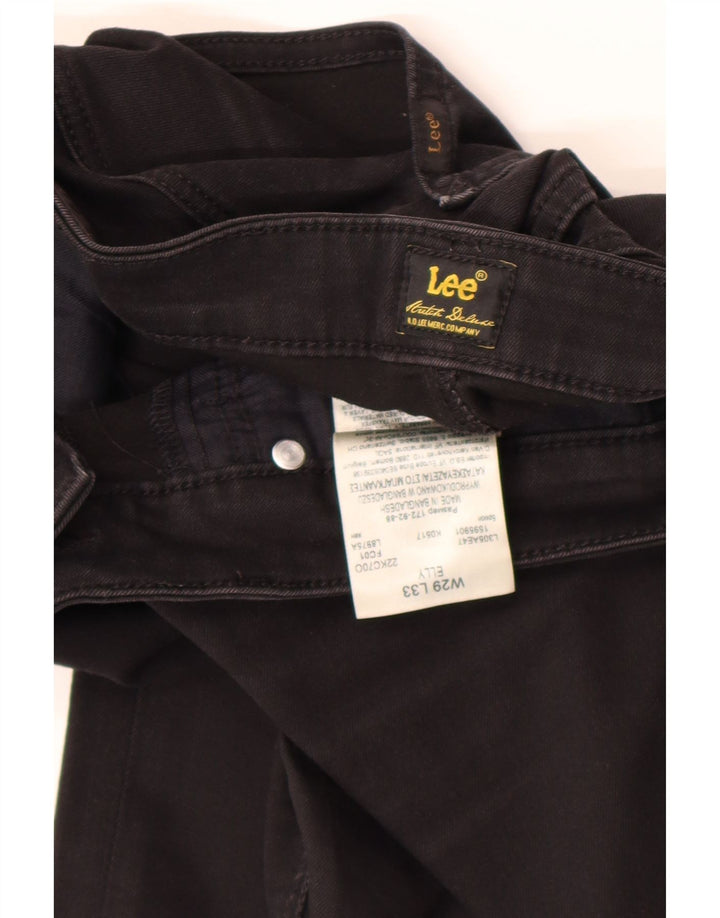 Lee Womens Elly Slim Jeans W29 L33 Algodão Preto