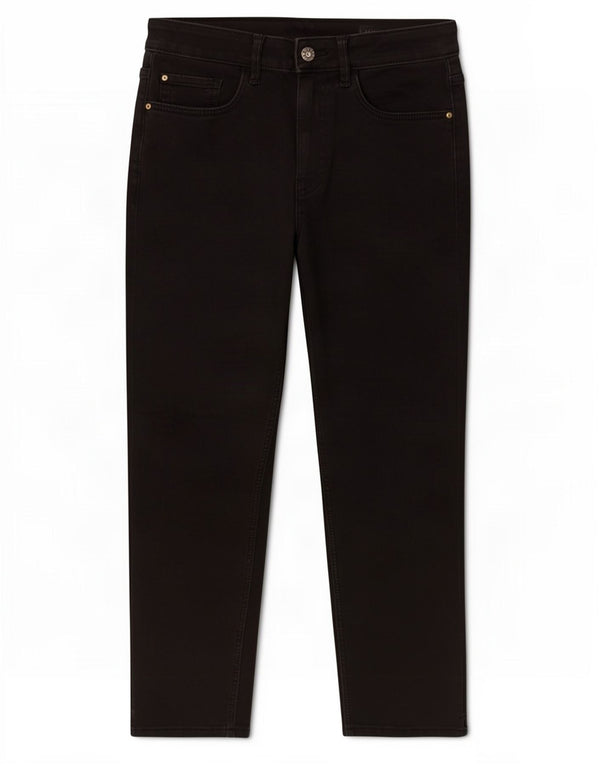 Calça jeans skinny feminina Marks & Spencer UK 12 médio W30 L21 algodão preto