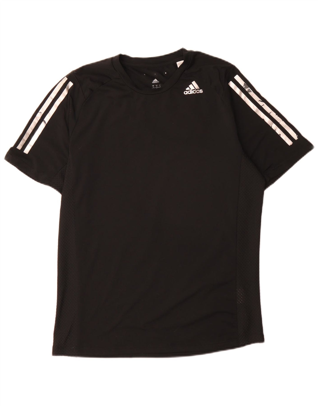 Adidas Mens Climacool Camiseta Top Pequeno Poliéster Preto