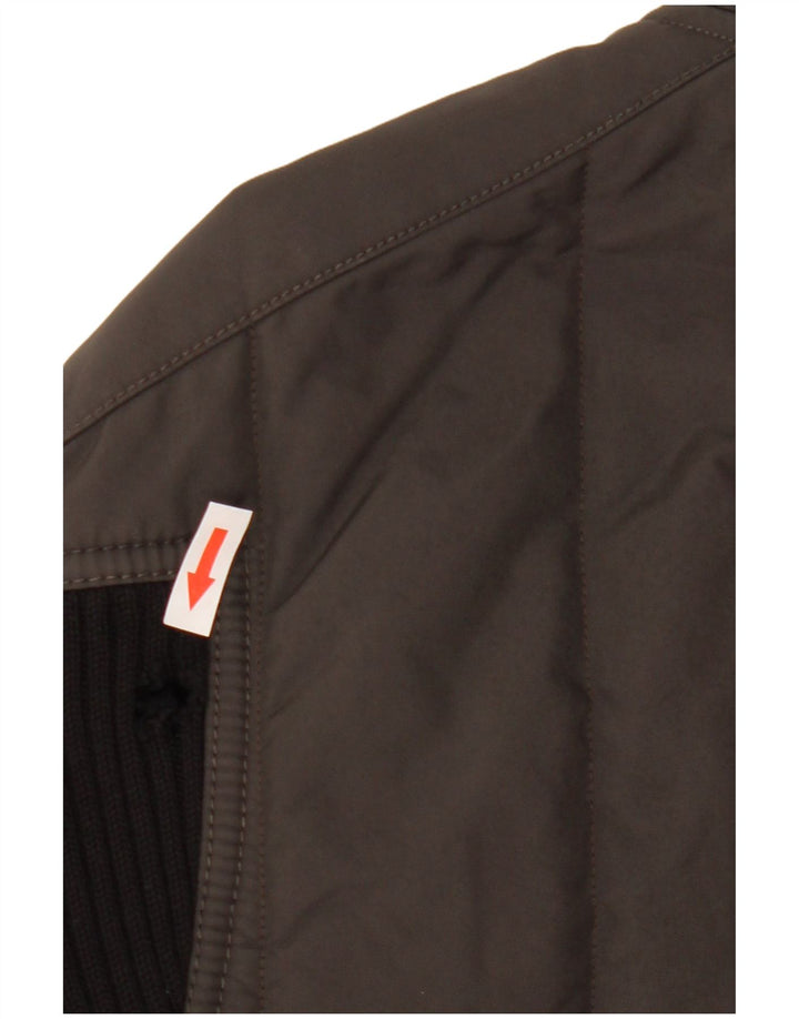 Jaqueta bomber masculina Refrigiwear UK 40 grande marrom nylon