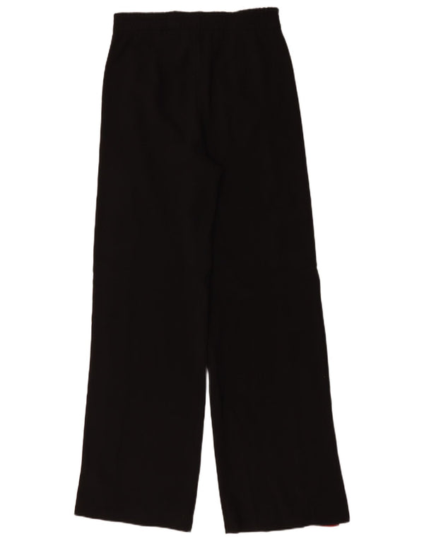 Zara Calça feminina casual de cintura alta pequena W26 L34 preta colorblock