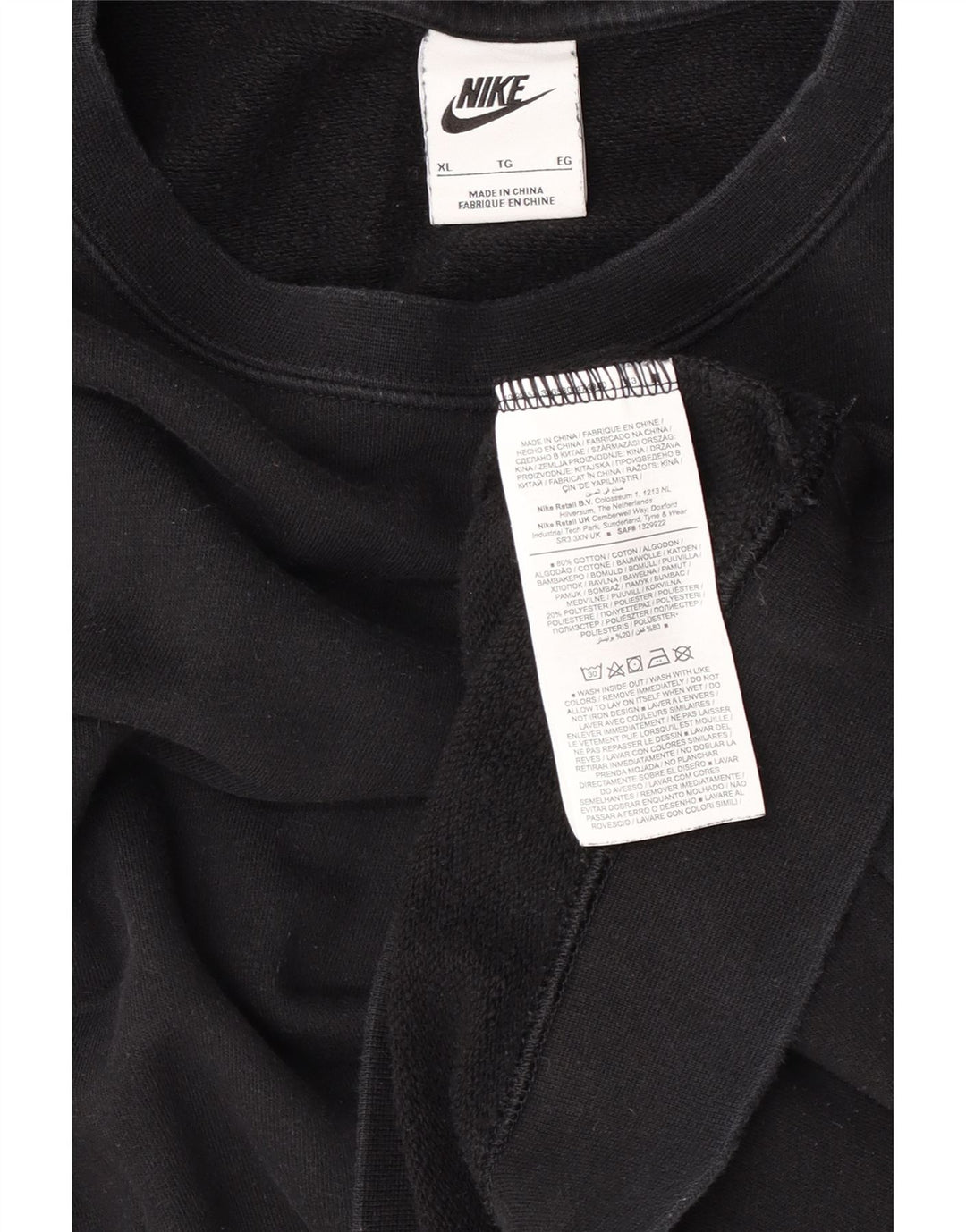 Moletom masculino Nike Jumper XL preto algodão