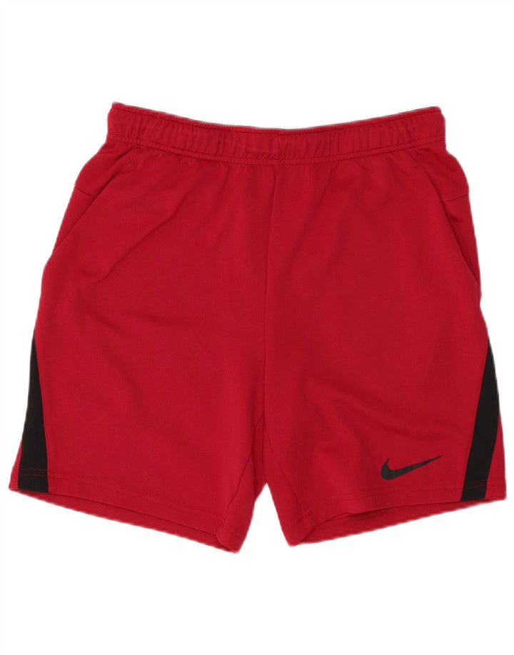 NIKE Masculino Dri Fit Sport Shorts Médio Marrom Colourblock Poliéster
