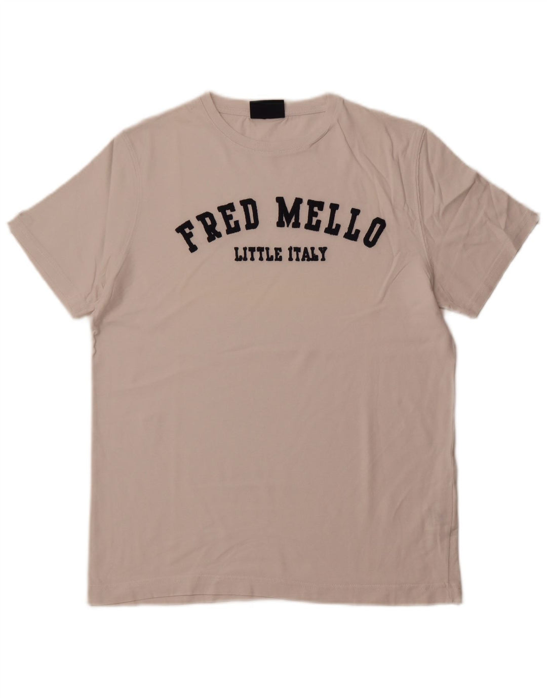 Camiseta gráfica masculina FRED MELLO grande algodão branco