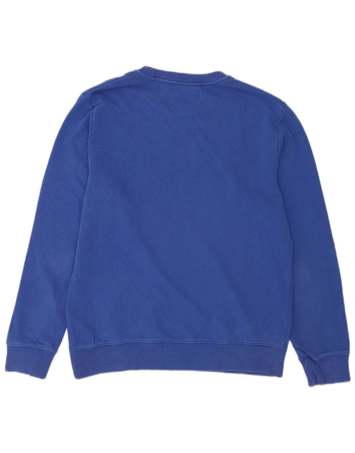 Calvin Klein Jeans Masculino moletom gráfico jumper médio azul algodão