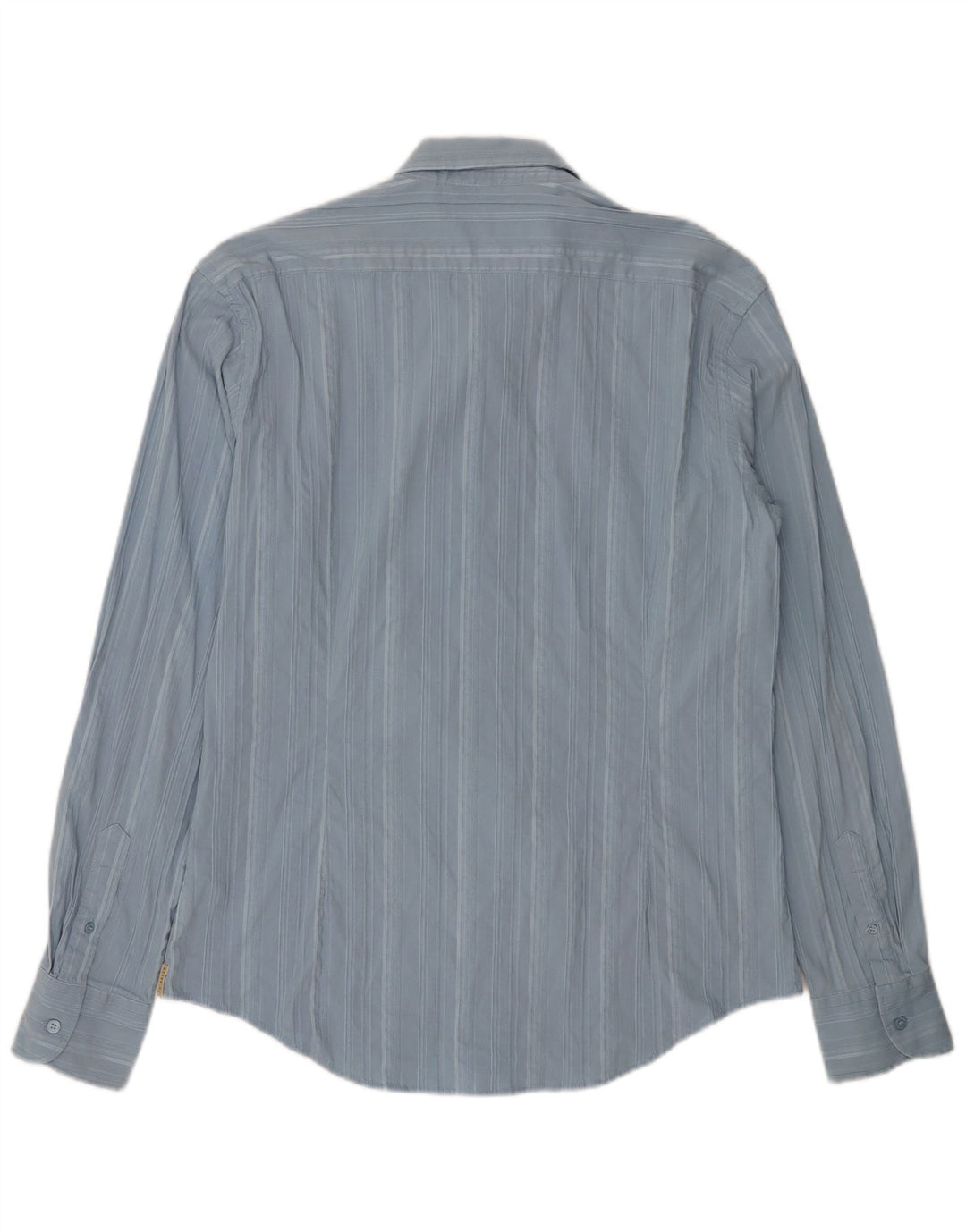 Camisa masculina TED BAKER tamanho 6 2XL algodão listrado azul