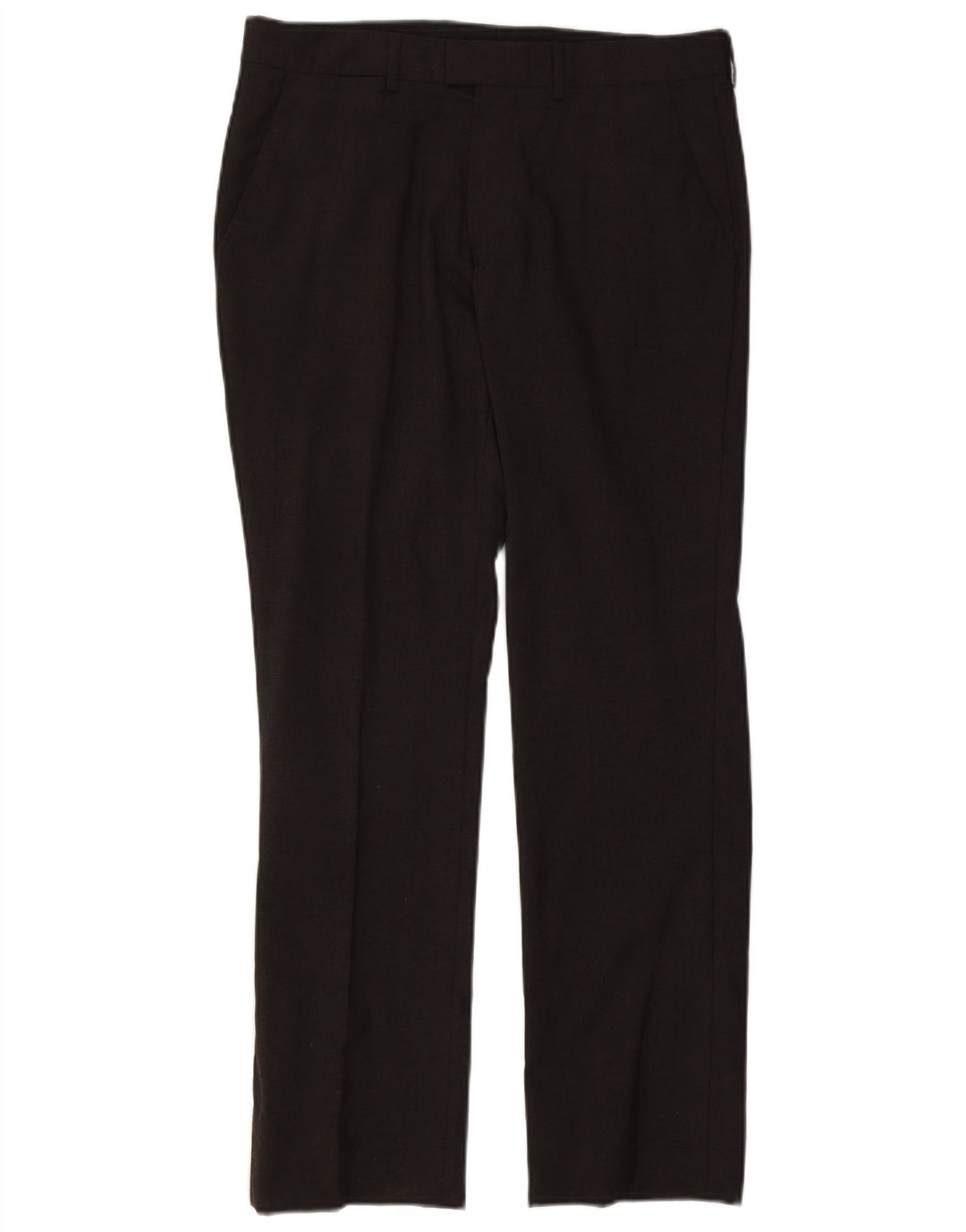 Calça masculina Zara Straight Suit EU 40 Médio W31 L30 Cinza Poliéster