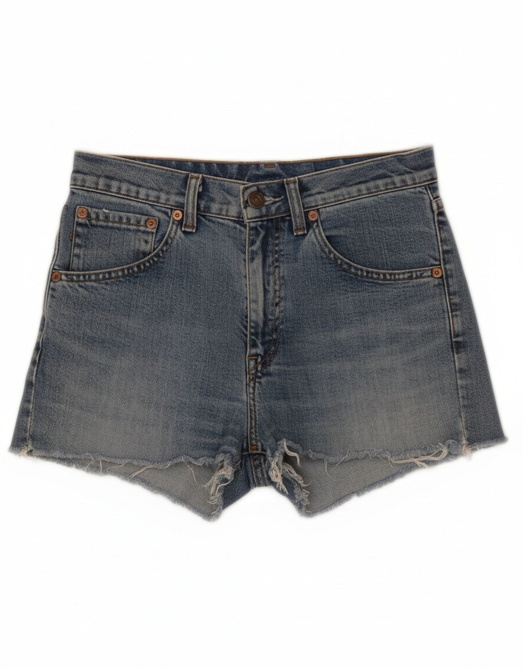Shorts jeans feminino 525 da LEVI'S W28 azul médio