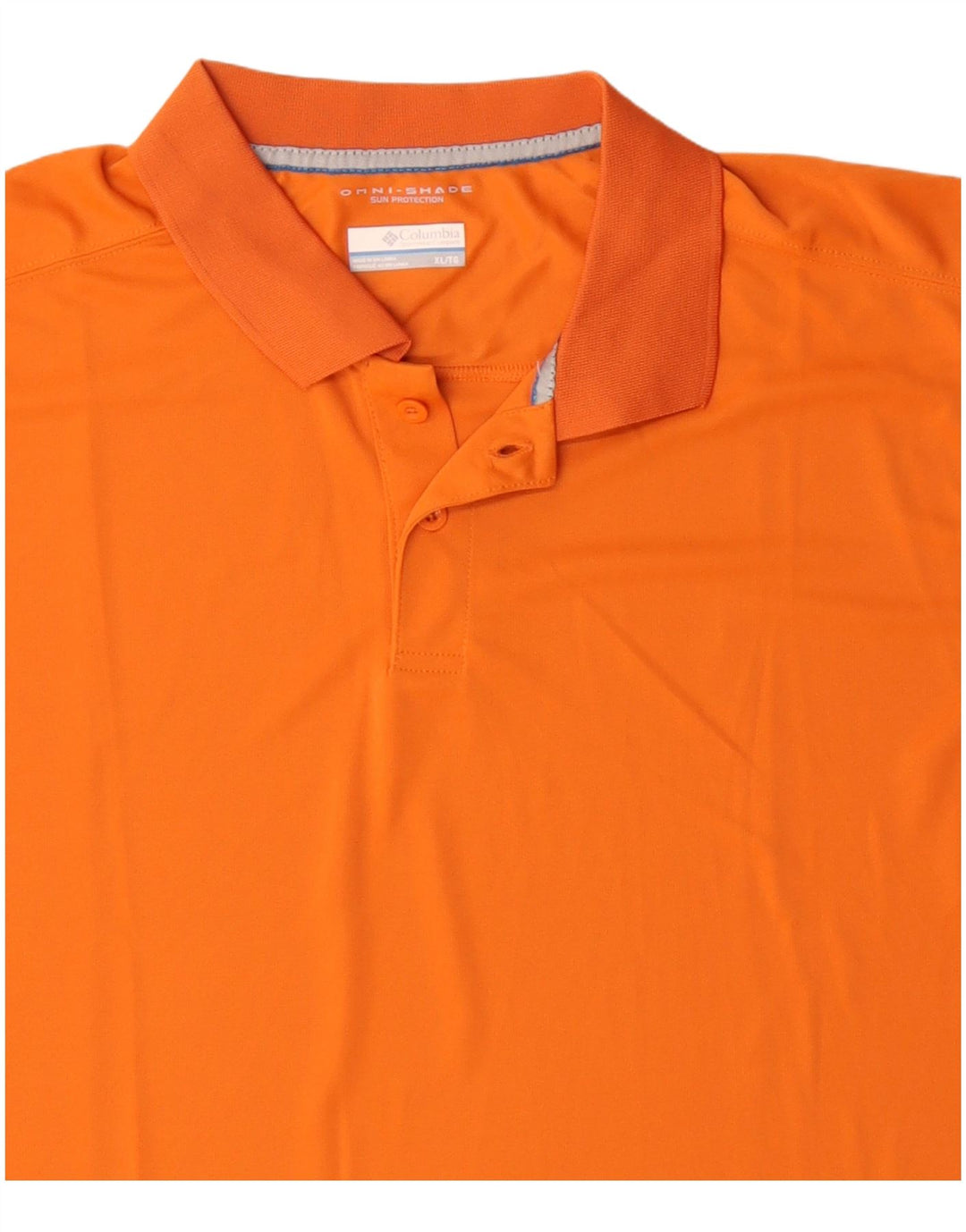 Camisa polo masculina Columbia Omni-Shade XL laranja poliéster