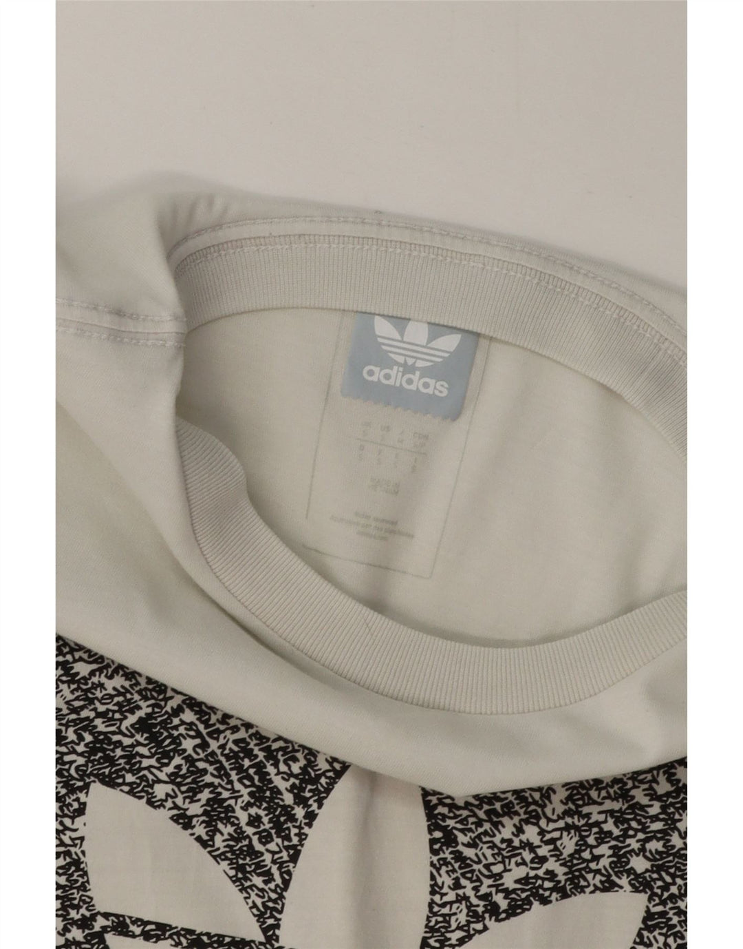 Adidas Mens Graphic T-Shirt Top Pequeno Algodão Branco