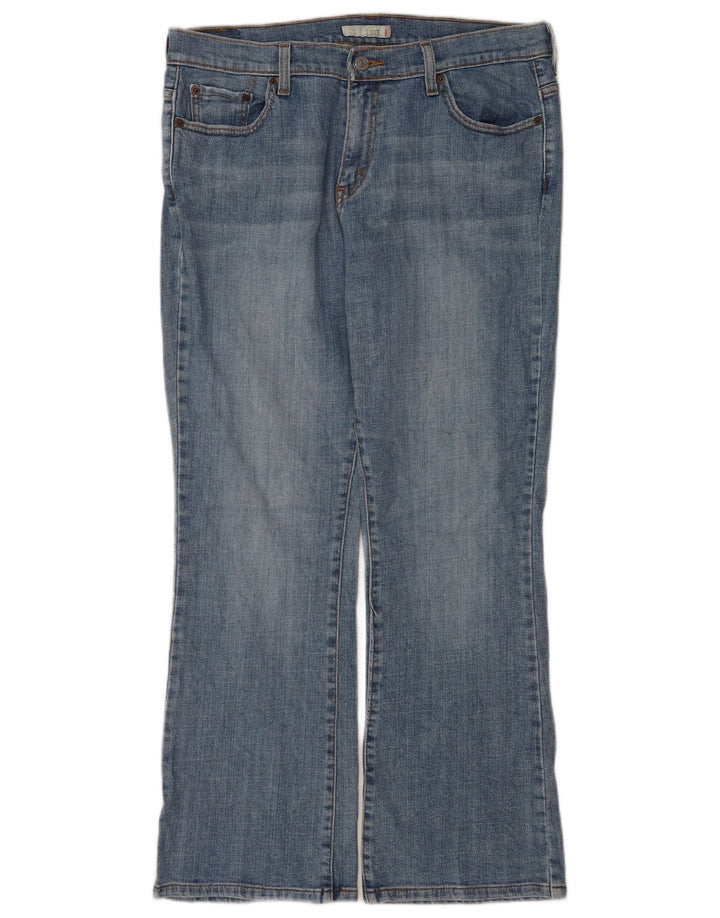 Calça jeans feminina Levi's 515 Bootcut US 12 grande W32 L30 azul algodão