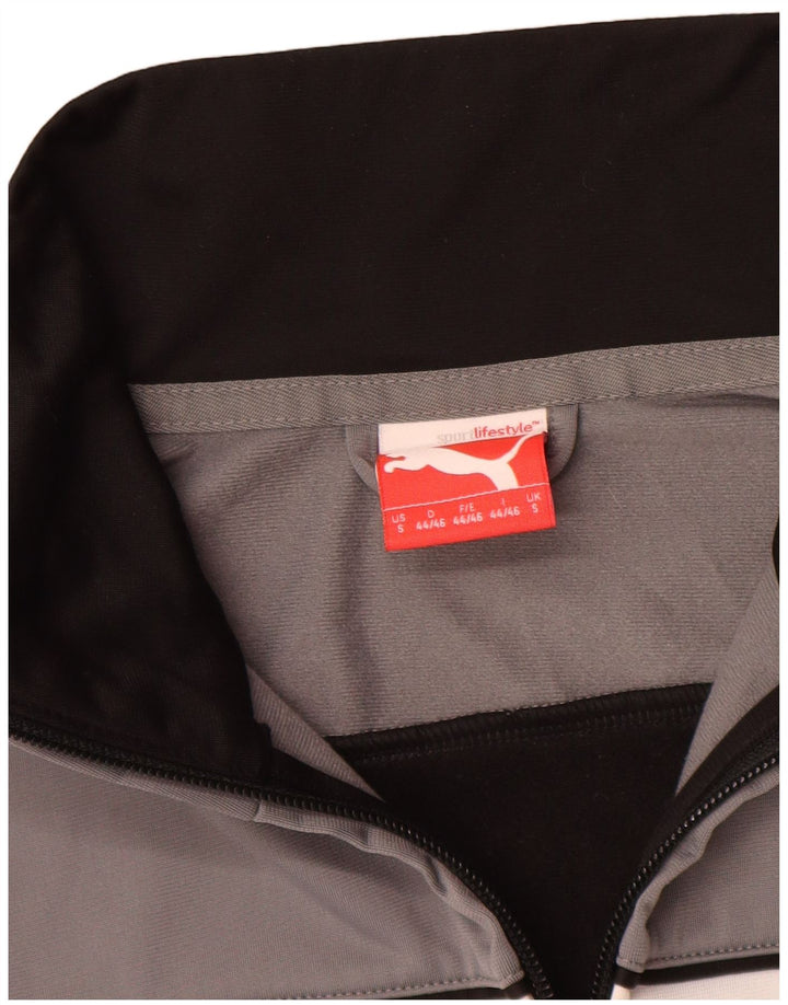 Puma Mens Treino Top Jacket Pequeno Poliéster Colorblock Preto