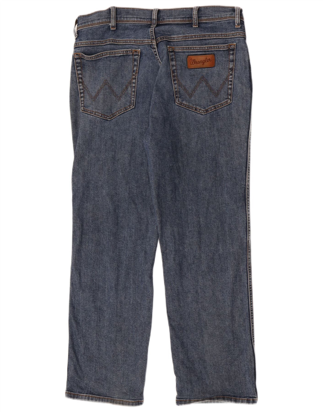 Wrangler Masculino Texas Straight Jeans W36 L30 Azul Algodão