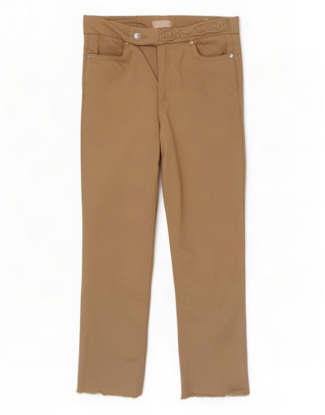 Calça feminina Liu Jo W28 L26 algodão marrom