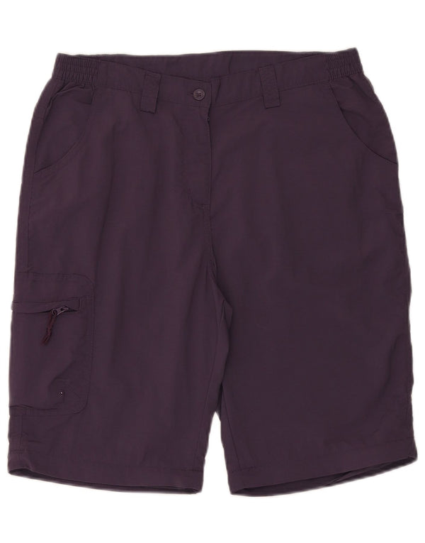 Shorts cargo feminino Mountain Warehouse UK 12 médio W32 roxo