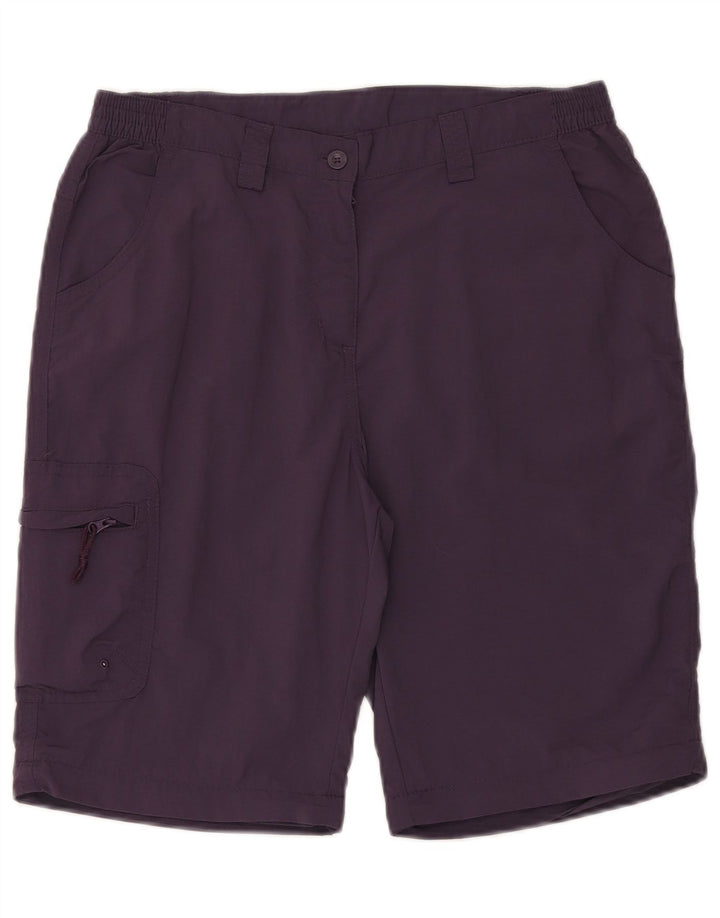Shorts cargo feminino Mountain Warehouse UK 12 médio W32 roxo