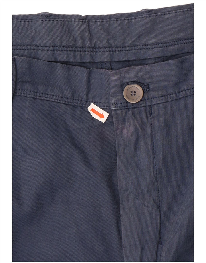Calça Chino Cônica Masculina MASSIMO DUTTI EU 48 XL W38 L30 Azul Marinho