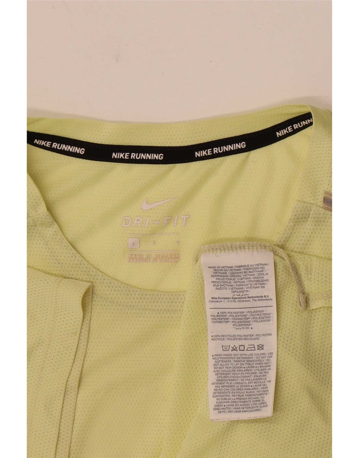 Camiseta Nike Masculina Dri Fit Graphic Top Grande Poliéster Amarelo
