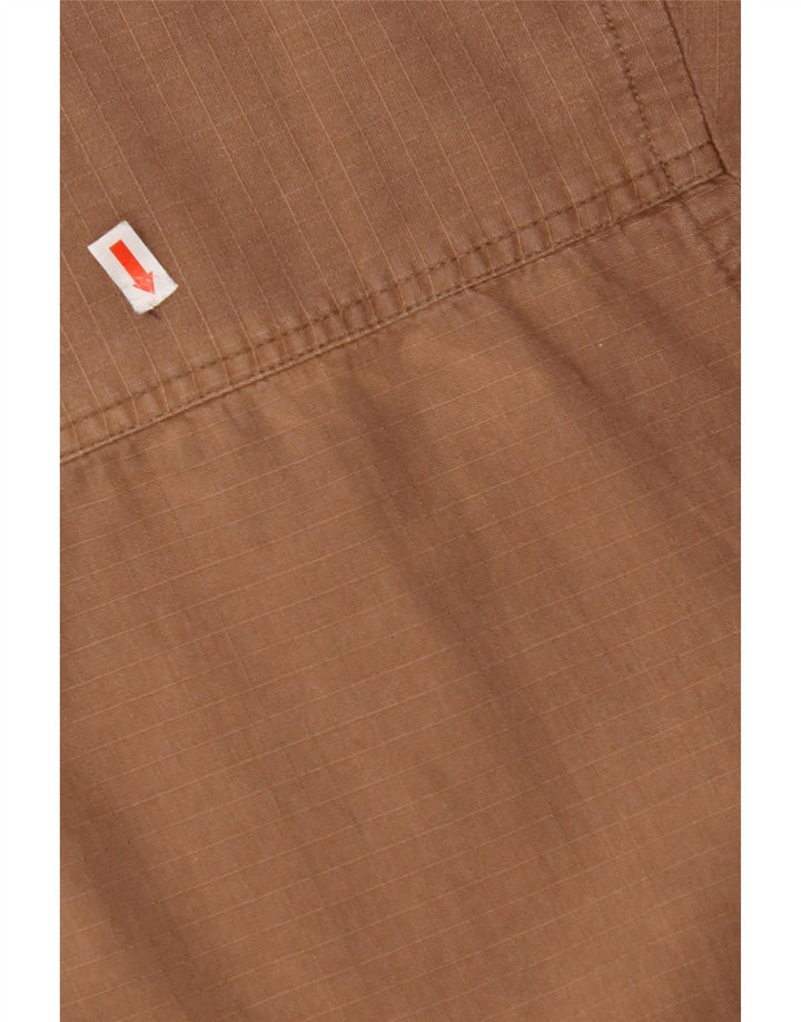 Camisa masculina de manga curta JEEP XL marrom xadrez algodão