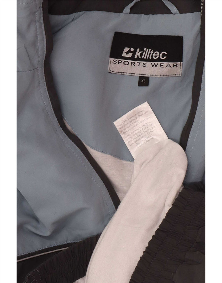 Killtec Mens Treino Top Jacket XL Cinza Colourblock Poliéster
