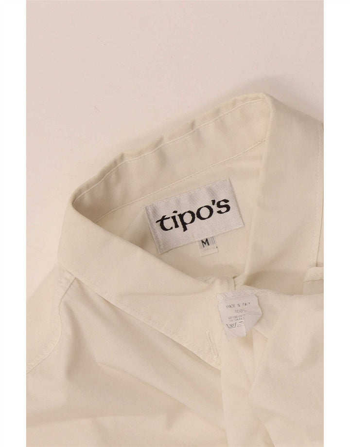 Camisa masculina Tipo'S de algodão branco médio