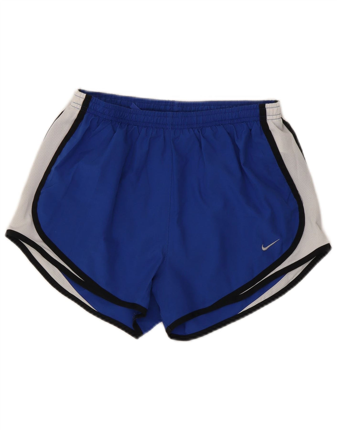 Shorts esportivos masculinos Nike Dri Fit pequenos azuis colorblock