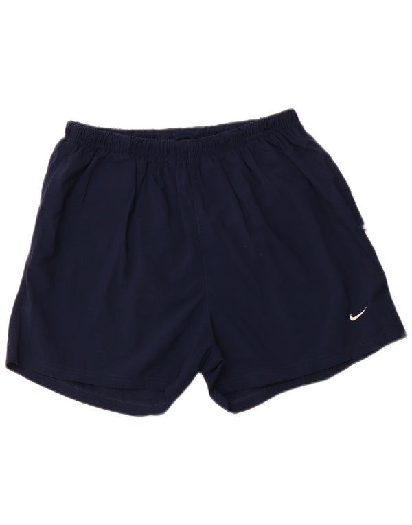 Shorts esportivos masculinos NIKE grandes poliéster azul marinho