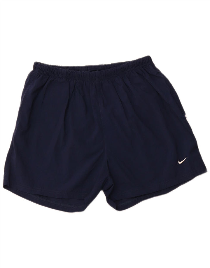 Shorts esportivos masculinos NIKE grandes poliéster azul marinho