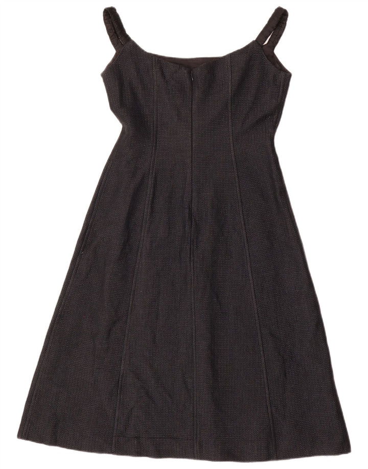 Vestido feminino sem mangas Adolfo Dominguez EU 38 acetato cinza médio
