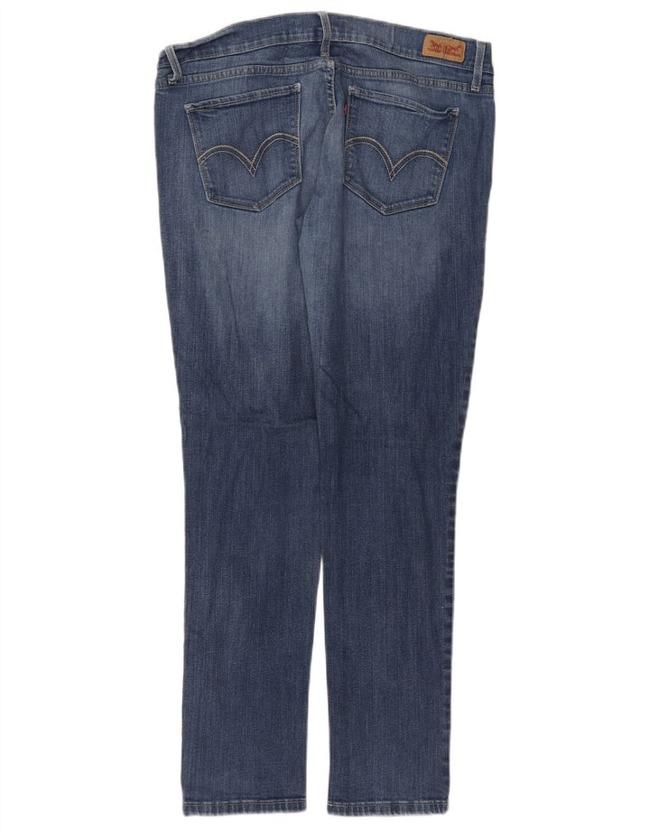 LEVI'S Feminino 524 Skinny Jeans W31 L32 Azul Algodão