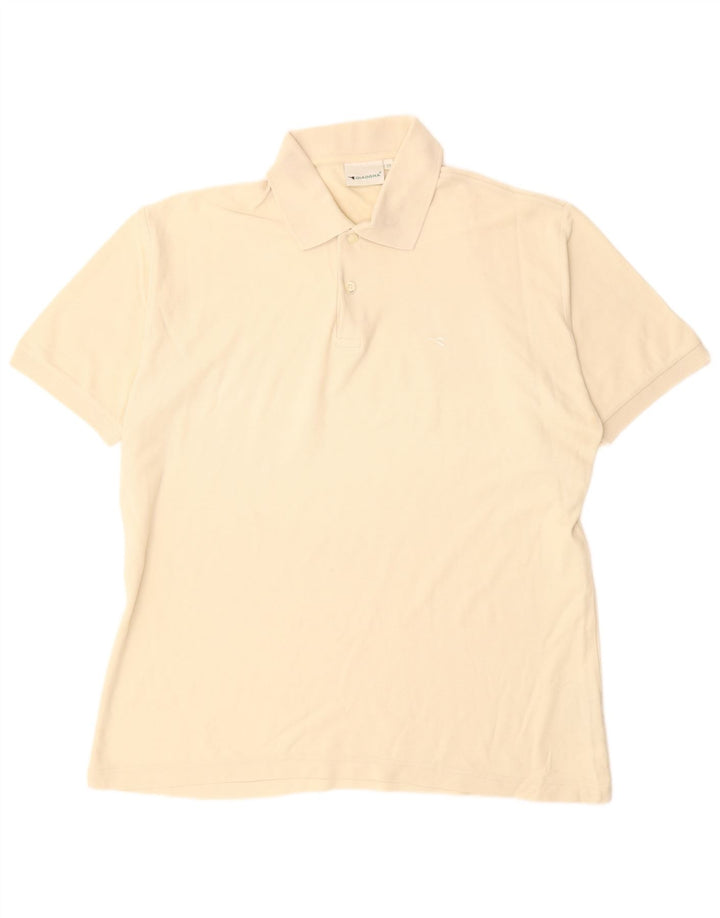 Camisa polo masculina DIADORA IT 52 grande algodão bege