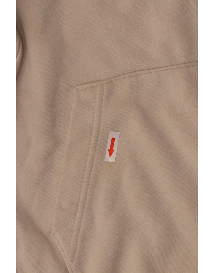 Nike Mens Hoodie Jumper Pequeno Algodão Bege