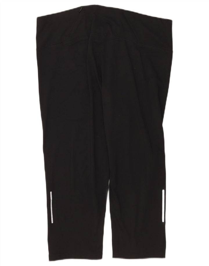 Leggings capri femininas Marks & Spencer Reino Unido 16 grande poliéster preto