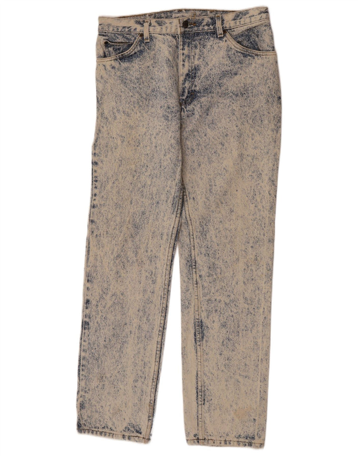 Lee Mens Straight Jeans W31 L32 Azul Algodão