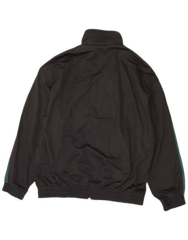 Poliéster preto de Colorblock do revestimento superior do fato de treino dos homens do vintage grande