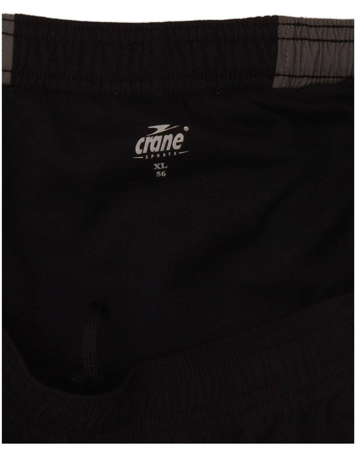 Crane Mens Sport Shorts XL Preto Colorblock