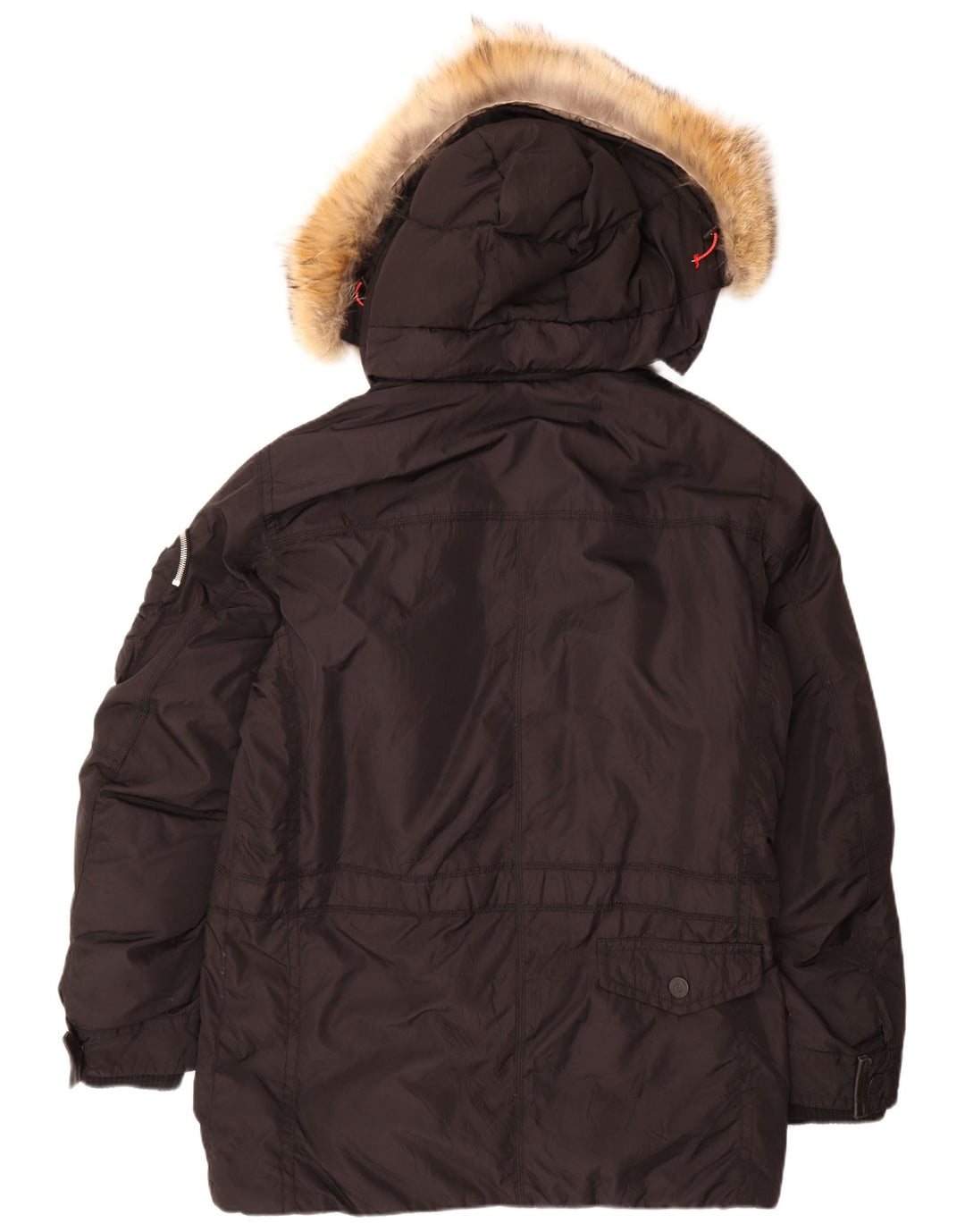 Casaco acolchoado com capuz masculino Fire and Ice EU 48 médio preto poliamida