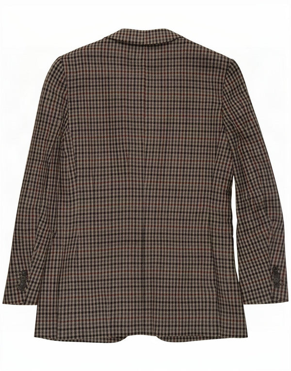 St. Bernard Mens 2 Button Blazer Jacket UK 42 Large Grey Houndstooth Wool