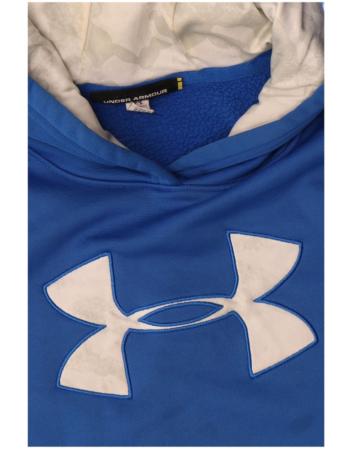 Suéter gráfico com capuz Under Armour Boys 13-14 anos azul
